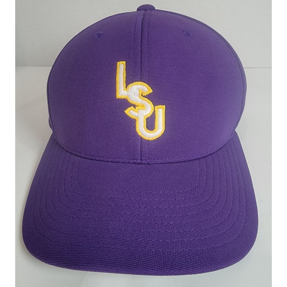 LSU Tigers Purple Hat Pacific Headwear M2 Performance Cap Adjustable Strap Adult